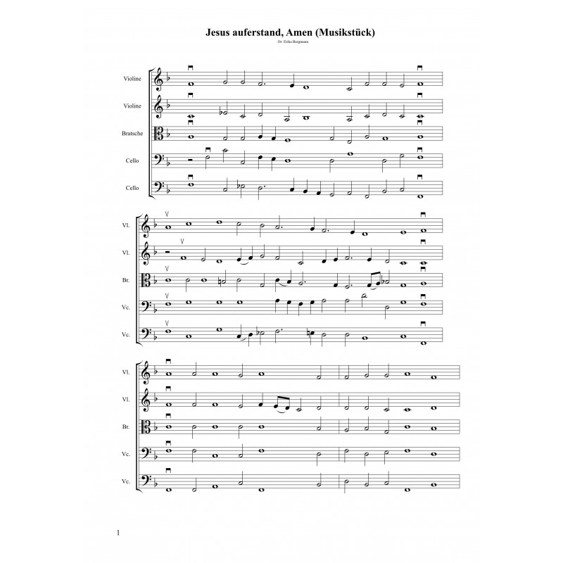 Jesus auferstand, Amen