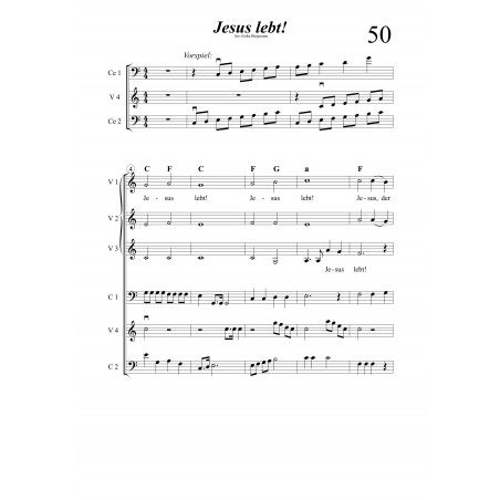 Jesus lebt, mit Cello.