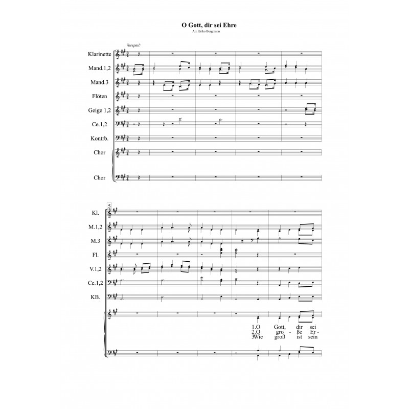 O Gott, dir sei Ehre