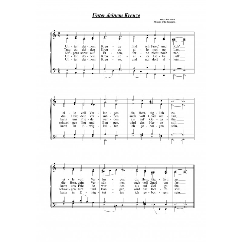 Unter deinem Kreuze