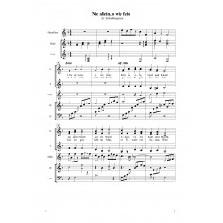 Nie allein, o wie fein