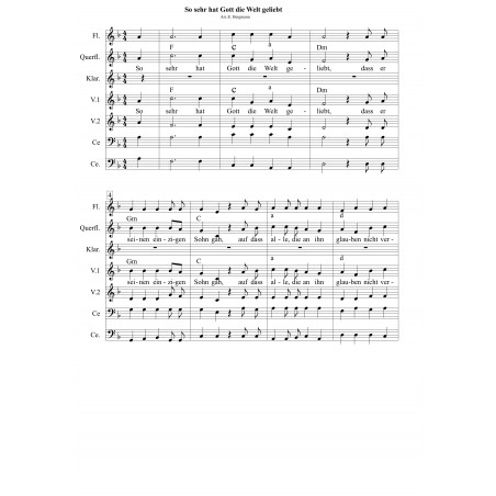 So sehr hat Gott die Welt geliebt