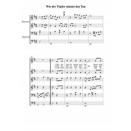 Wie der Töpfer nimmt den Ton