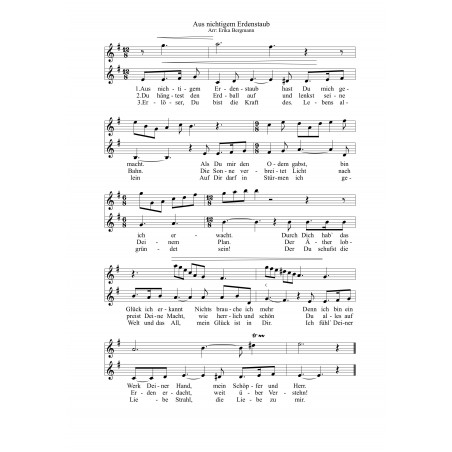 Aus nichtigem Erdenstaub