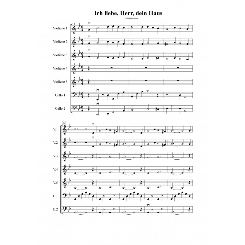 Ich liebe, Herr, dein Haus